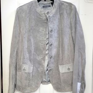LIZ CLAIBORNE SUEDE PERIWINKLE JACKET